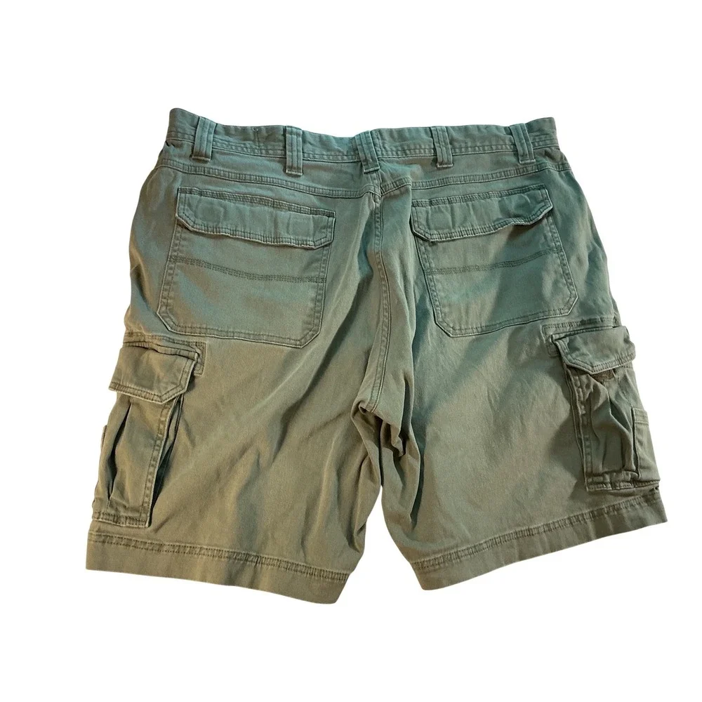 RedHead Mens Olive Green Cargo Shorts Relaxed Fit Cotton Size 40 Camo